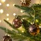 Fall Ornaments for Christmas Trees, 16ct Bronze Copper Brown Gold Shatterproof Fall Christmas Tree Decorations, 2.36 Inches Luxury Hanging Ball Ornaments for Thanksgiving Autumn Harvest